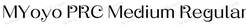 MYoyo PRC Medium Regular字体转换